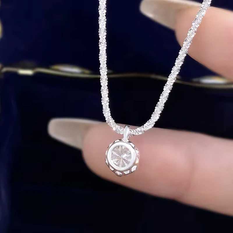 TEN CARATS s925 Sterling Silver VVS1 Moissanite Classic Crown Necklace for Women Gift GRA Certified Jewelry free delivery W250616