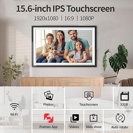 Digital Photo Frame 10.1inch 15.6inch WiFi Touch Control HD Electronic Cloud Album Pictures