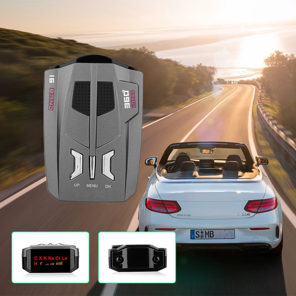 V9 Car Radar Detector 360 Degree Voice Alert Warning 16 Band Auto LED Display English / Russian Version Radar-Detector Tool