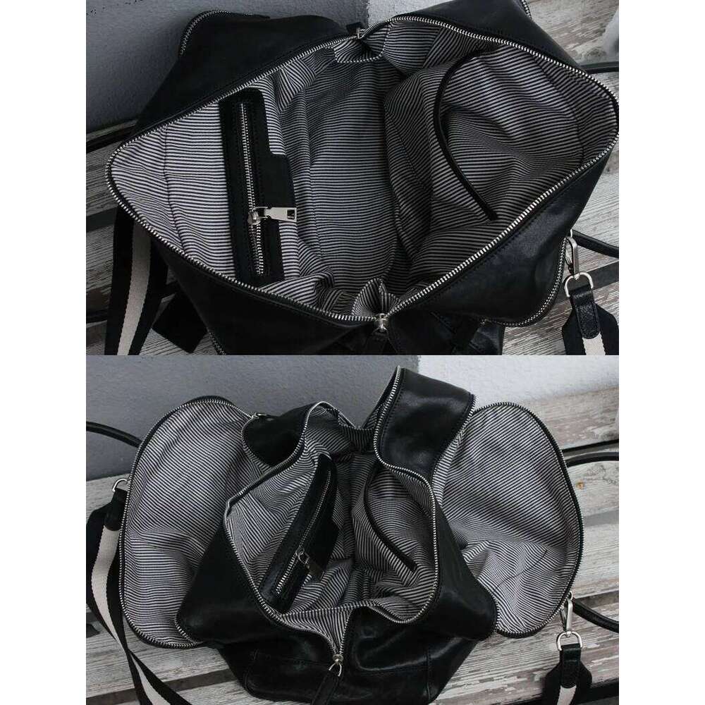 High Quality Large Tote For Women Genuine Vegetable Tanned Cowhide Leather Shoulder Bag Spacious Retro Office Handbag