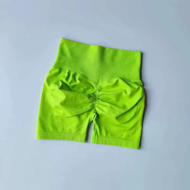 DHessentials Women's fitess yoga pants with pleats high waisted seamless compression leggings, tight fitting pants, hip lifting sports shorts