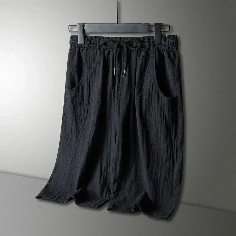 Two Pieces for Beach Mens Versatile Tshirt Cotton Linen Set Summer Loose Breathable Leisure Oversized Short Sleeved Shorts 250612