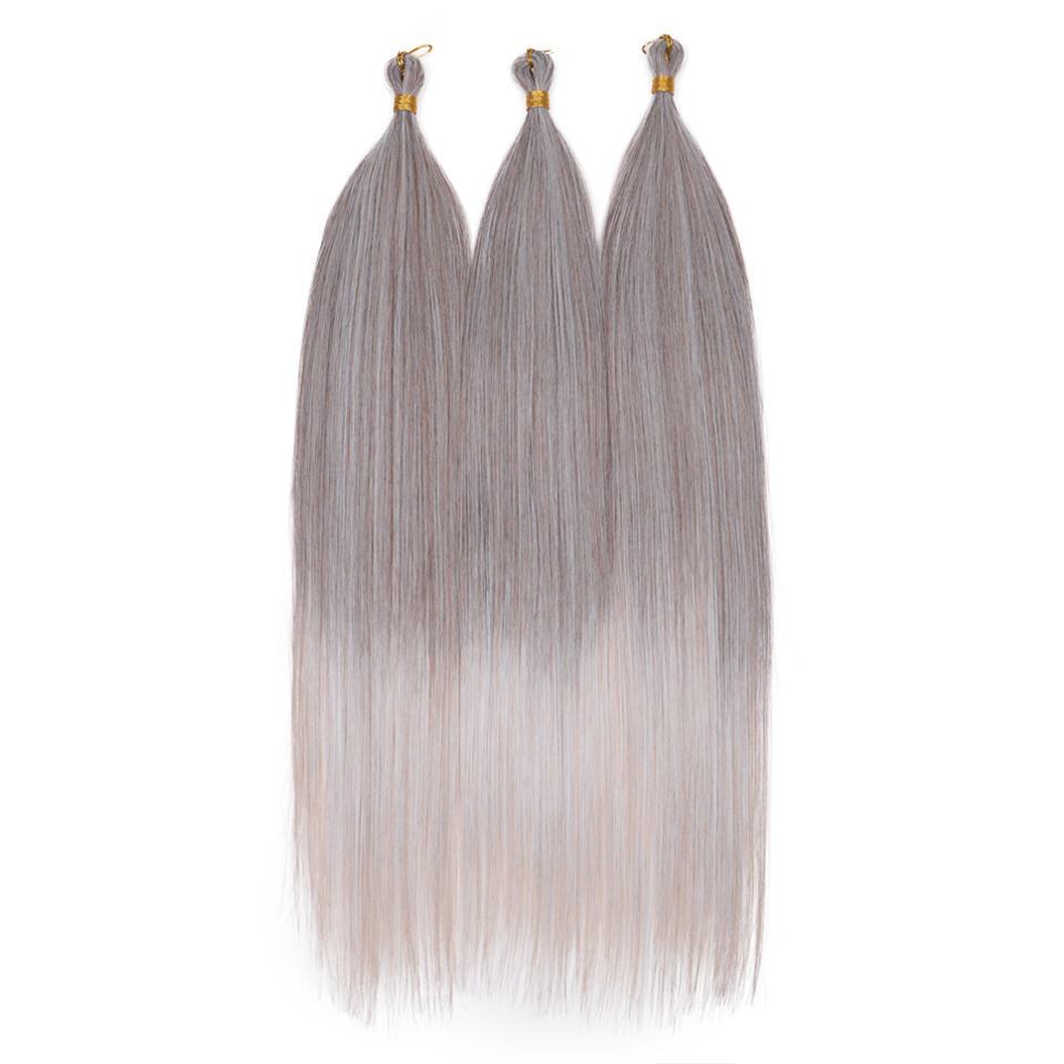 Rebecca Fashion Ariel Straight Pony Synthetic 28 Inch Bundles Braids Braiding Ombre Crochet Hair Extensions