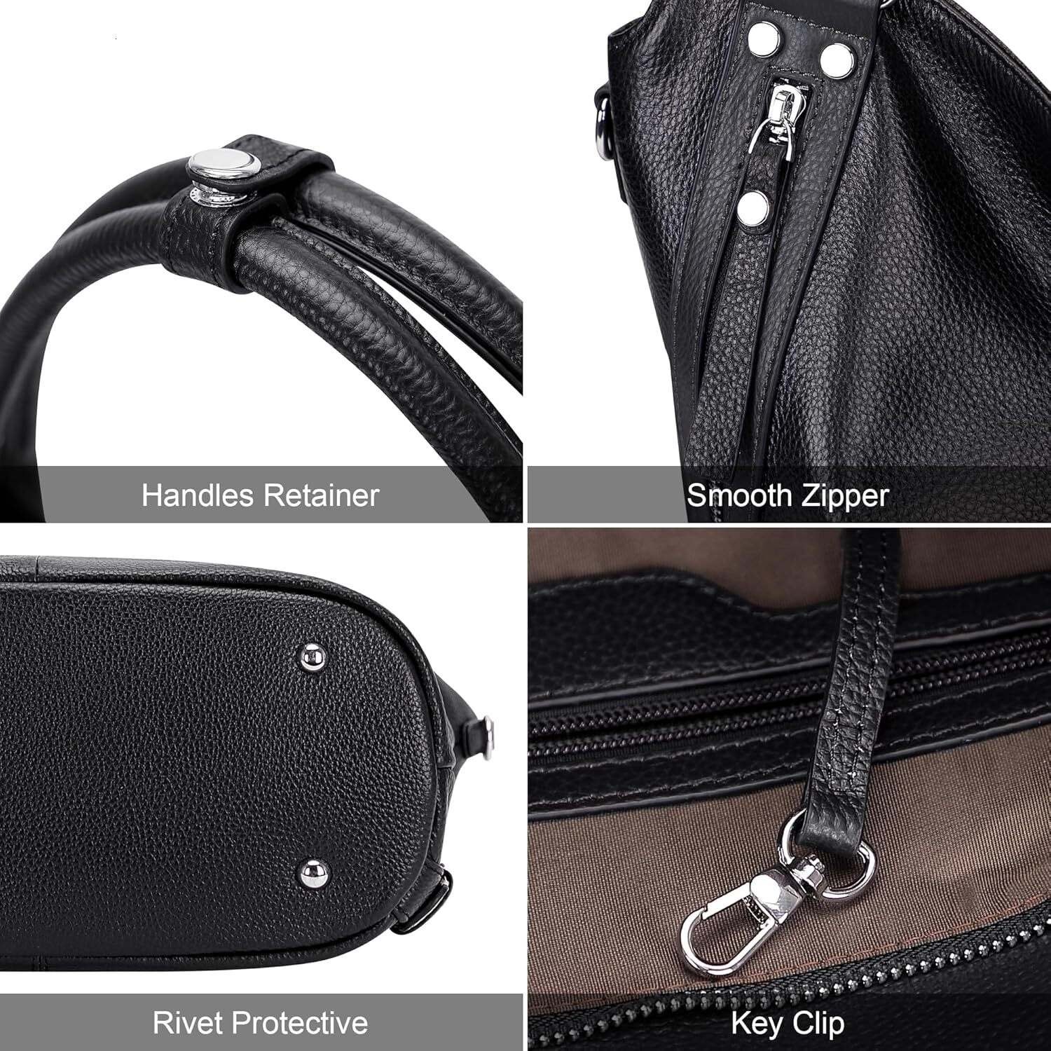 Genuine Leather Handbags for Women Hobo Shoulder Bags Ladies Tote Bag