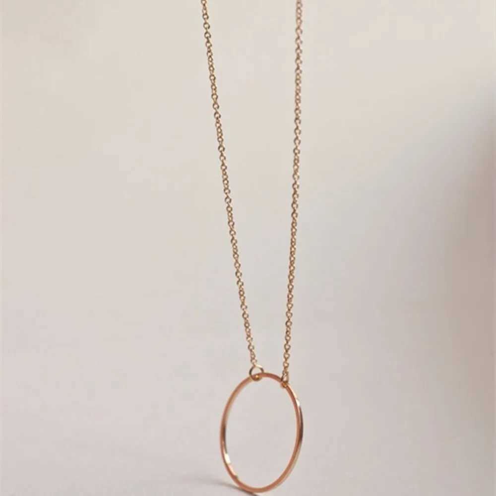NK602 New Fashion Steampunk Dainty Circle Necklace Jewelry Che Round Mini Chain Pendant Necklace For Women Gift W250616