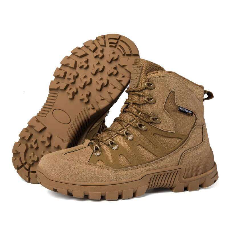 High Quality Men's Outdoor Hiking Tactical Training Desert Waterproof Work Safety Boots