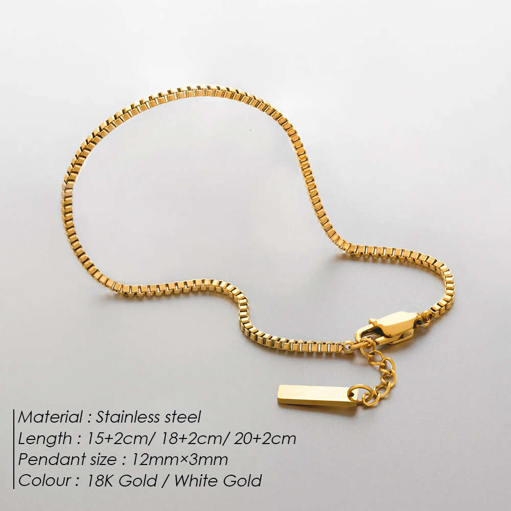 eManco Layered Stainless Steel Gold-Plated Bracelet for Men Fashion Hip-Hop Personality Niche High Street Versatile Jewelry