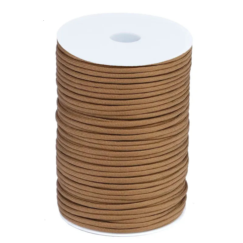 100M 550 Military Standard 7Core Paracord Rope 4mm Outdoor Parachute Cord Survival Umbrella Tent Lanyard Strap wholesale 250611