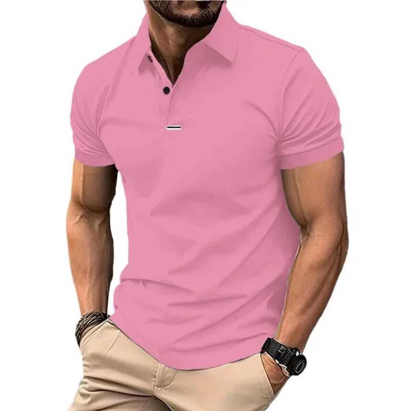 New Mens Short Sleeve Polo Shirts Golf T Shirts Man Summer Moisture Wicking Athletic Casual Shirts Breathable Lightweight Tops W250616