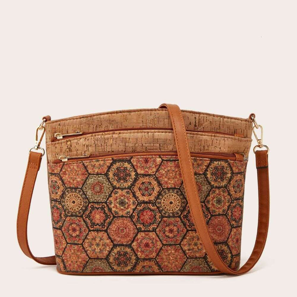 Hot Selling 2025 New Women's Ethnic Style Single Shoulder Crossbody Fashion Personality Bark Bag