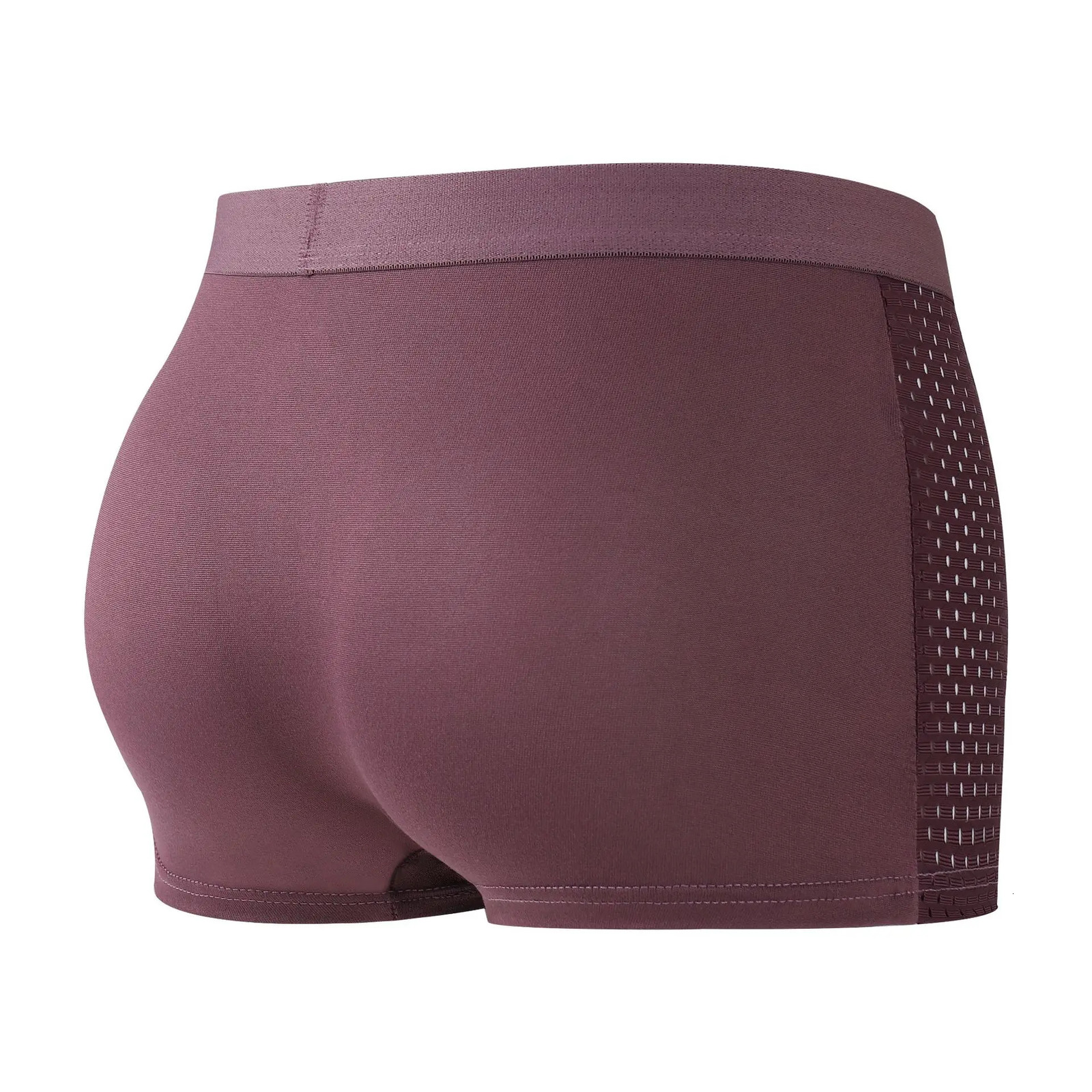 4pcslot Mens Underwear Men Boxer Shorts Ice Silk Mesh Boxershorts Plus Size Panties Summer Sexy Breathable Underpants 40-100KG 250614