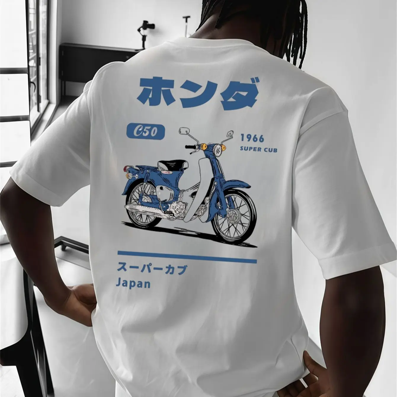 High-quality T-shirt Men's Summer New Trend Fashion Loose and Comfortable Short-sleeved Cotton Crew Neck Top Men's Clothing