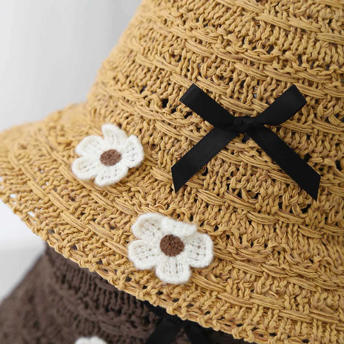 New Arrival Womens Bucket Hat Spring Summer Sun Protection Breathable Flower Beach Hat For Travel Outdoor Sun Hat Female U250616
