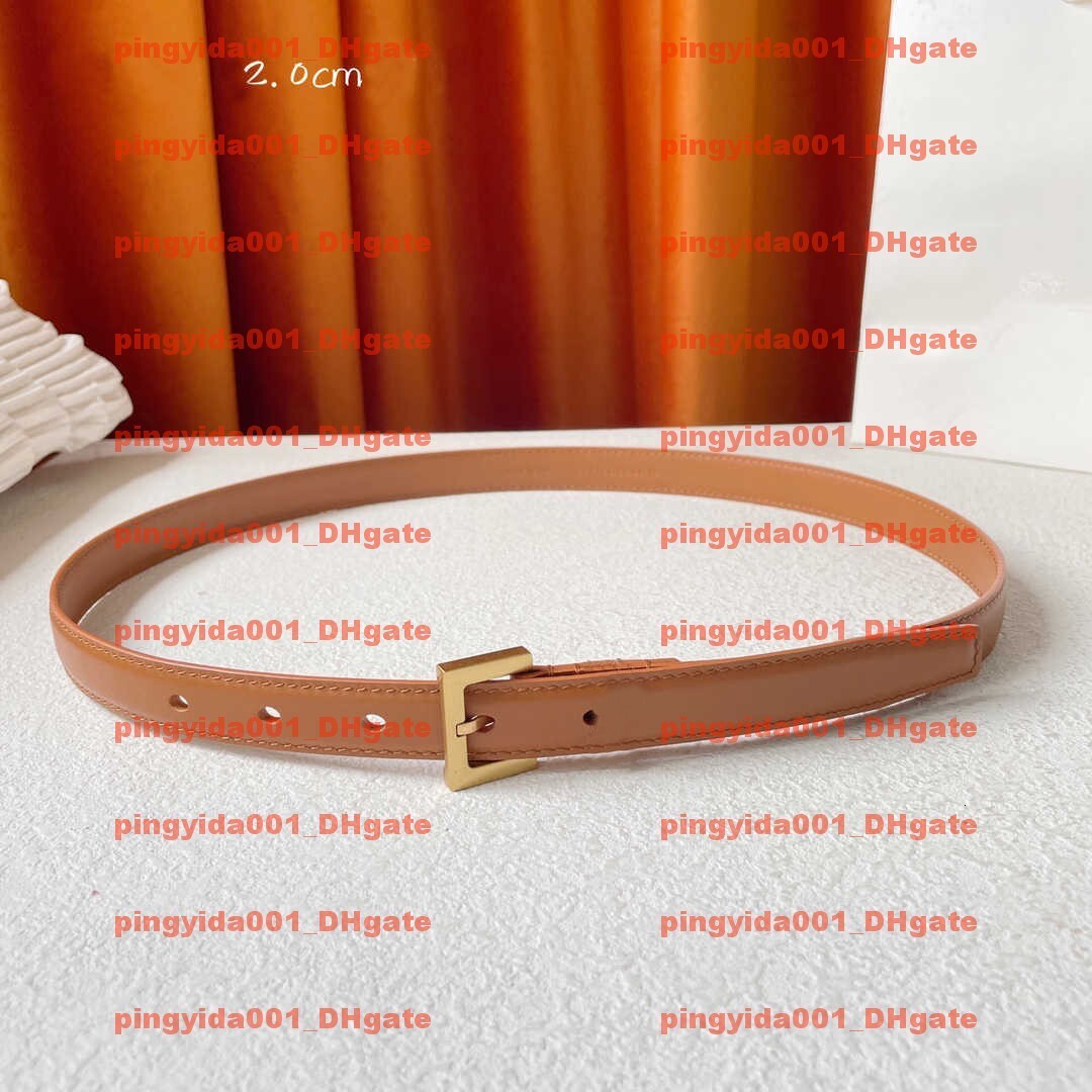 Top Men Women Designer Belts Classic Vintage Head Layer Calfskin Square Needle Copper Buckle Fashion Casual Belt Width 2.0cm 3.0cm Exquisite Gift Box