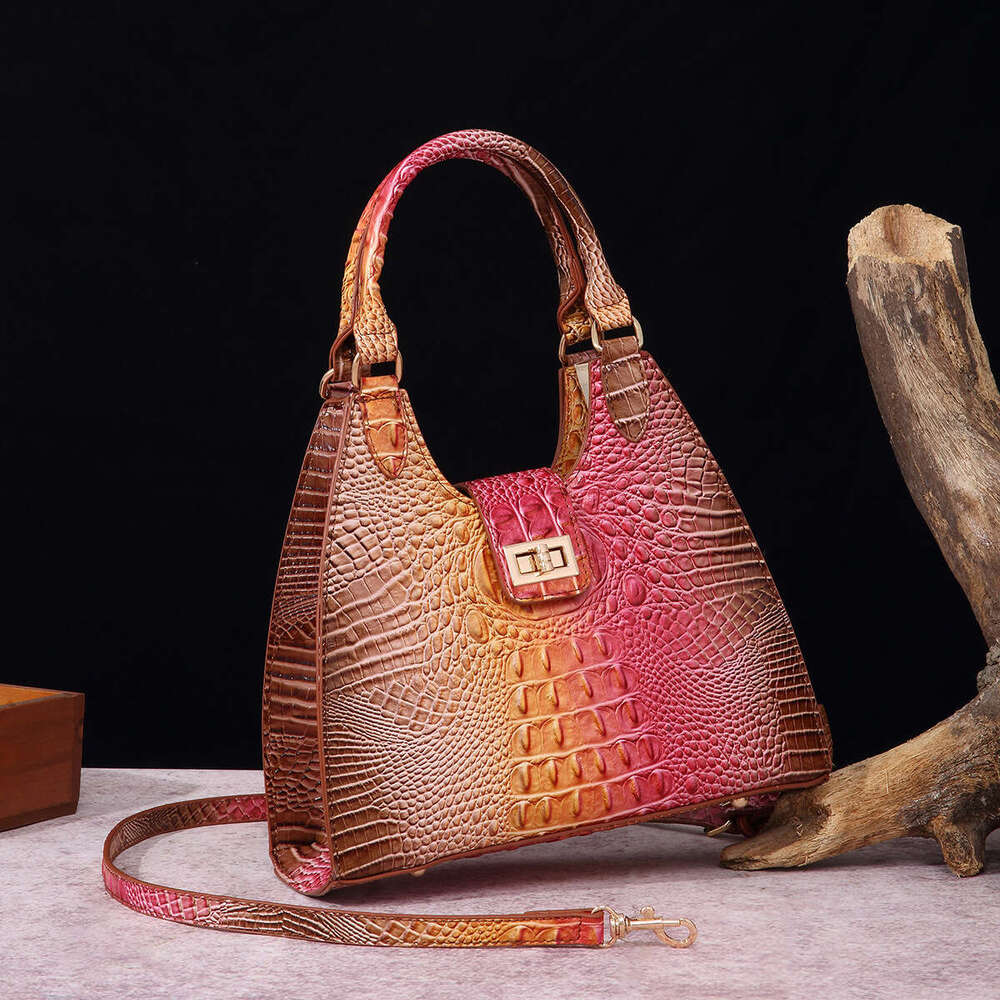 Handbag for women underarm bag Women's Bag Crocodile Pattern vintage large capacity tote bag women crossbody bag shoulder bag crescent bag fashio
