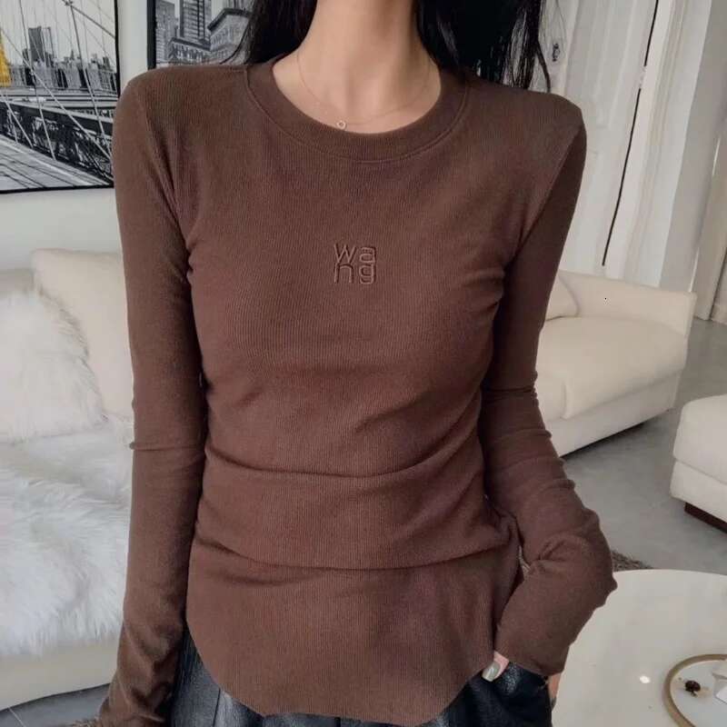 T Shirts Female Top for Women Pulovers Tees Long Sleeve Clothes Korean Fashion Cheap Sexy Elegant Graphic Glitter Spring Goth O