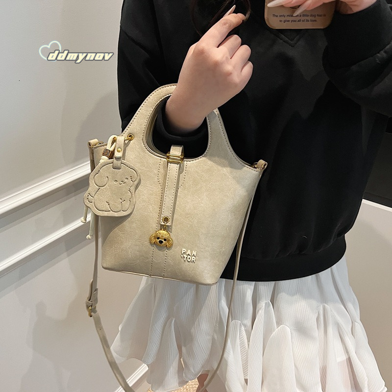 Summer 2025 New Style Basket Cute Dog Handbag Large Capacity Mother and Child Shoulder Crossbody Bag ddmynov ddmynov ddmynov