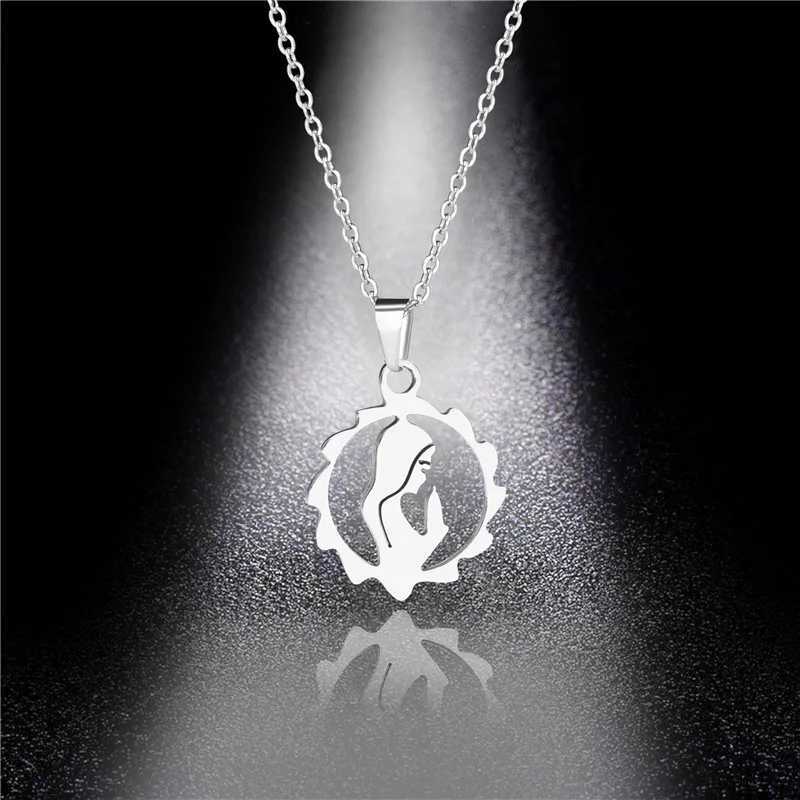 Fashion Silver Color Stainless Steel Razor Blades Pendant Necklaces Men Jewelry Steel Male Shaver She Heartbeat Necklace W250616