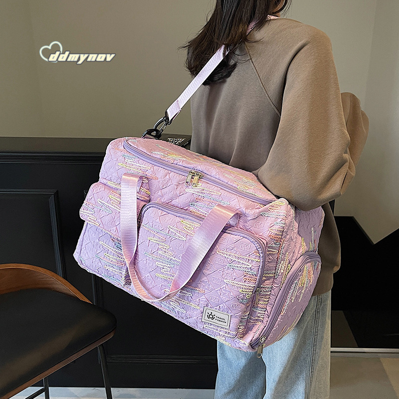 Short for Women, Large Capacity, Lightweight, Handheld, Dry Wet Separation, Sports Fitness Bag, Travel and Business Trip Luggage Bag ddmynov