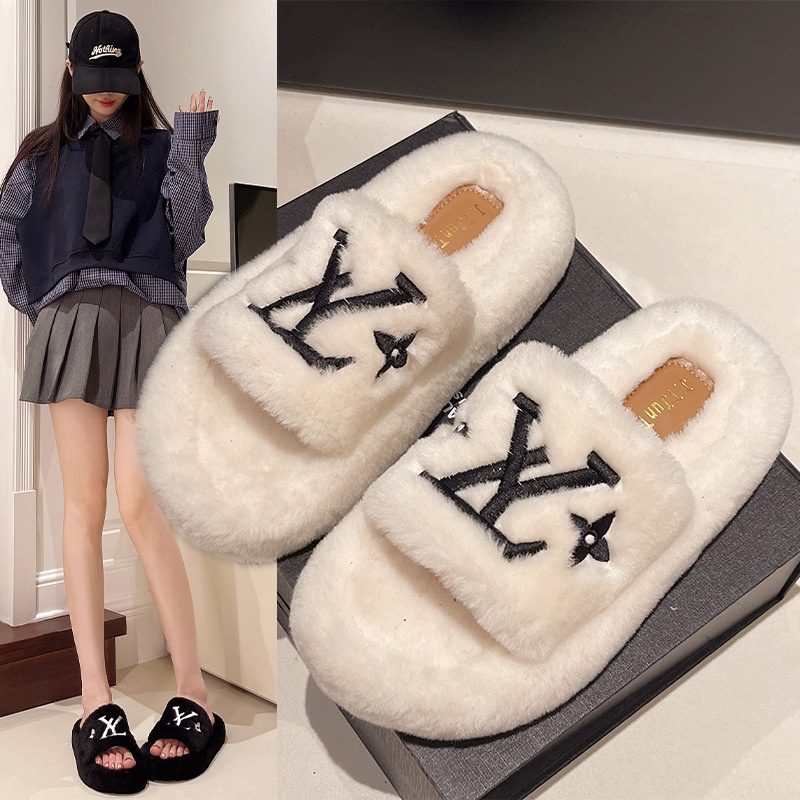 2025 autumn and winter free shipping new designer shoes women's Korean version comfortable cotton slippers