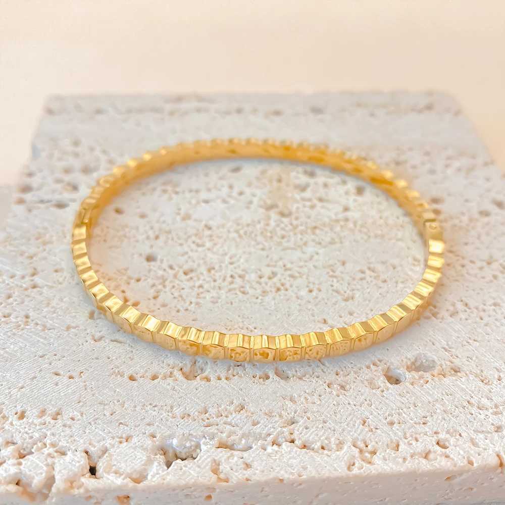 eManco New Fashion Stainless Steel Geometric Thin Bangle Simple Rock Chic Jewelry 48 Hour Shipping Z250616