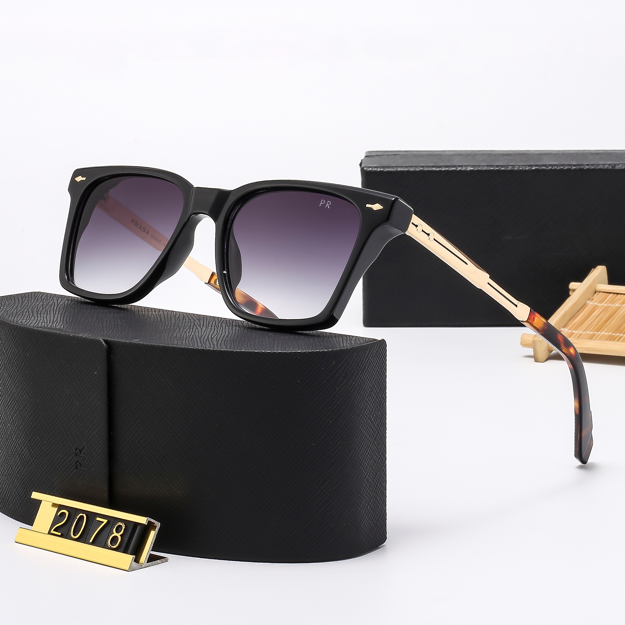 Designer sunglasses men Polarized Square sunglasses for women UV400 Protection for Driving, Double Beam Mirrored Lens Unisex Fashion Glasses