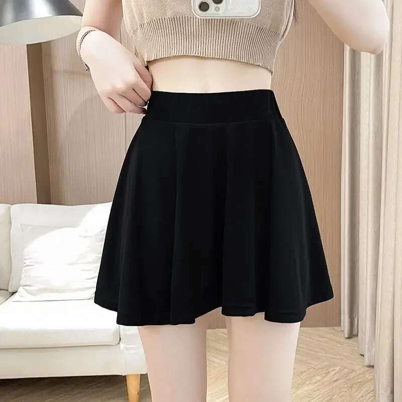 Female Skirts Pleated Summer 2025 Midi Womens Skirt Pleat Offer 2025 New In Aesthetic Chic And Elegant Clothing Trend Sales V