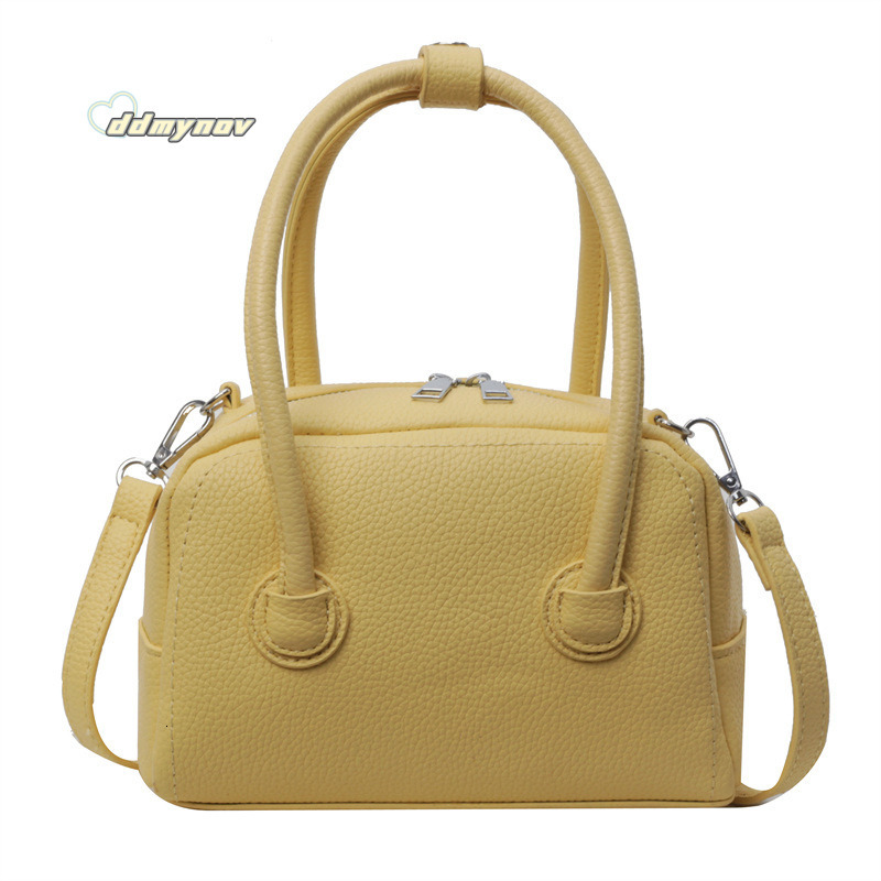 Niche Design Korean Style Lychee Pattern Handbag for Women 2025 Spring New Fashion Versatile Shoulder Crossbody Bag ddmynov
