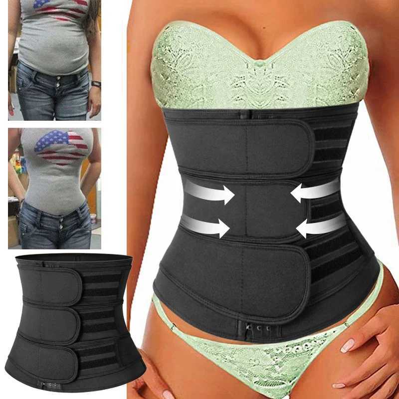 Neoprene Sweat Body Shaper Waist Trainer Belts Shapewear Girdle Tummy Control Slimming Fat Burning Postpartum Sheath Belt W250616