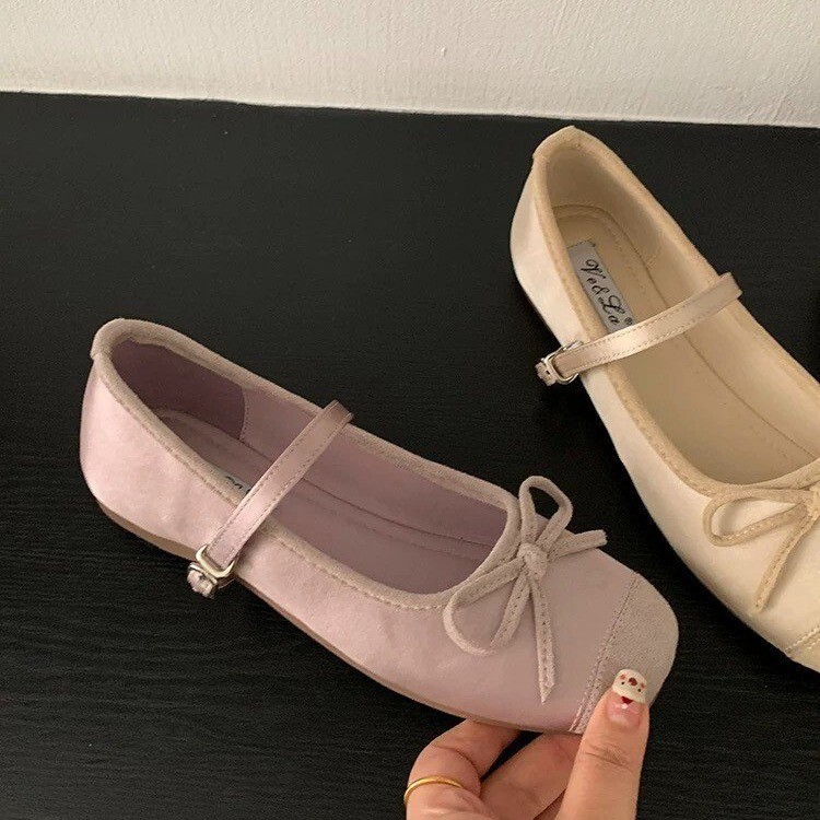 Ddmysports Flat For Women New Summer Mary Jane Ballet Grandma Gentle Evening Shoes Loafers Outdoor Shoes