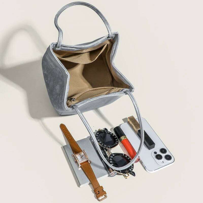 Women's Bags Designer Custom Name Initials Genuine Leather Mini Bucket Bags For Women Designer Handbag And Purses New In Underarm Shoulder