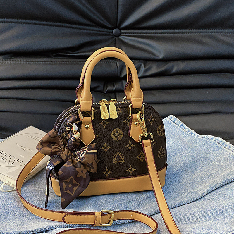 2025 hot free shipping designer bags for womens brown New shell with high-end printed handbag and crossbody bag