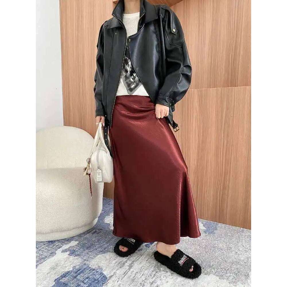 Moto Style Leather Jacket For Women 2025 Spring New Lapel Zipper Design Solid Color Casual Coats Female 2025