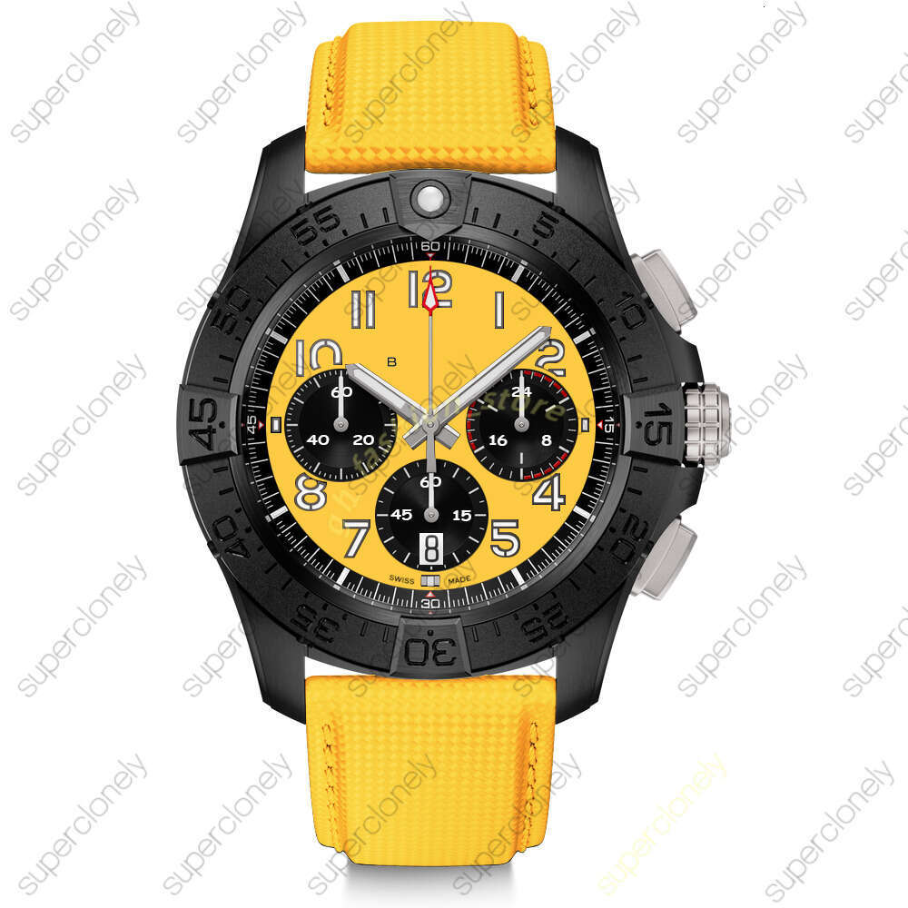 Watches Designer Mens Watch Man Watch High Quality Chronograph Blue Dial Leather Bands Watch Movement Automatic/quartz Watch 615 b54