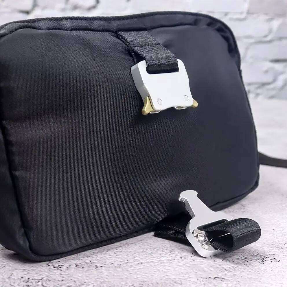 1017 ALYX 9Sm New Fashion Double Zipper Tactical Chest Bag Black Men's And Women's Hip Hop Dual Shoulder Single Backpack Student