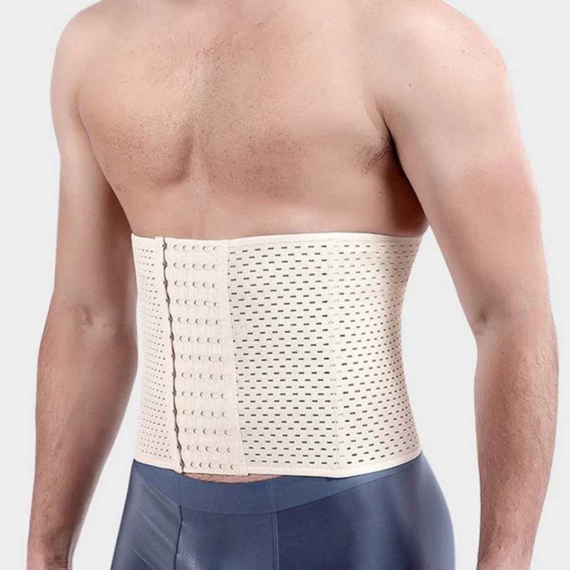 Men Slimming Body Shaper Waist Trainer Trimmer Belt Corset For Abdomen Belly Shapers Tummy Control Fitness Compression Shapewear W250616