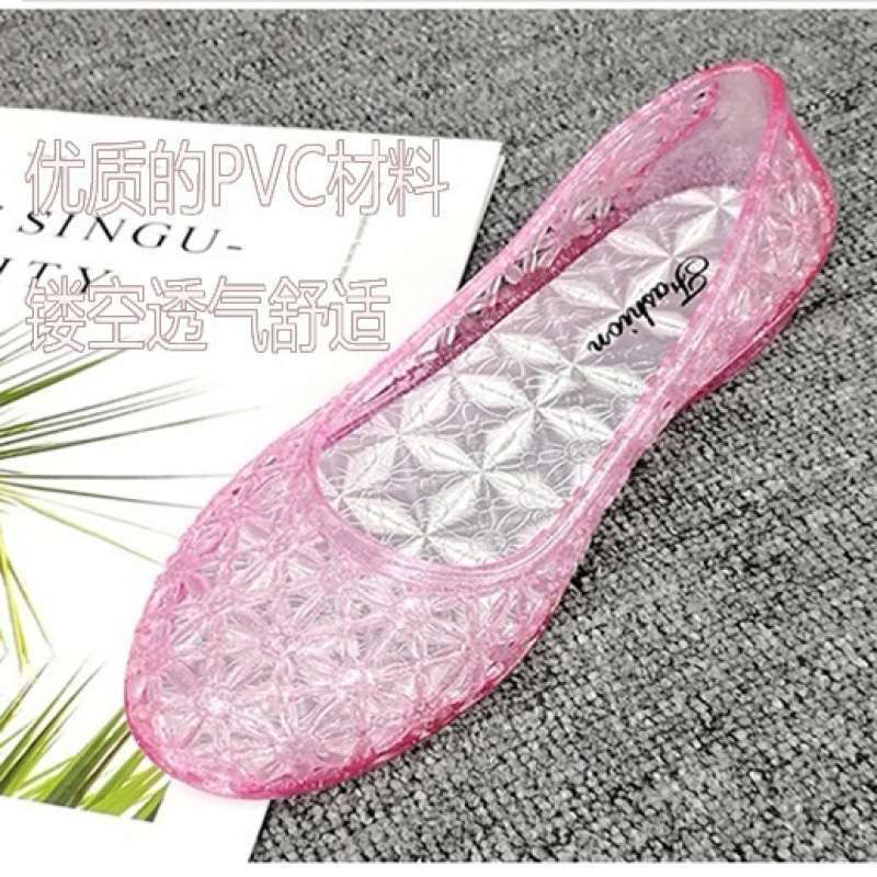 Summer Crystal Sandals Flat Shoes Fashionable Multi functional Beach Women's Sandals Designer Sandals Anti slip Hollow Women's Slippers