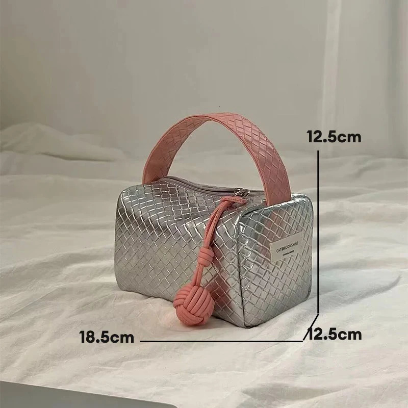 Cosmetic Bag PU Pillow Makeup Pouch Womens LargeCapacity Storage Organizer Multifunctional Travel Toiletry Kit Handbag 250614