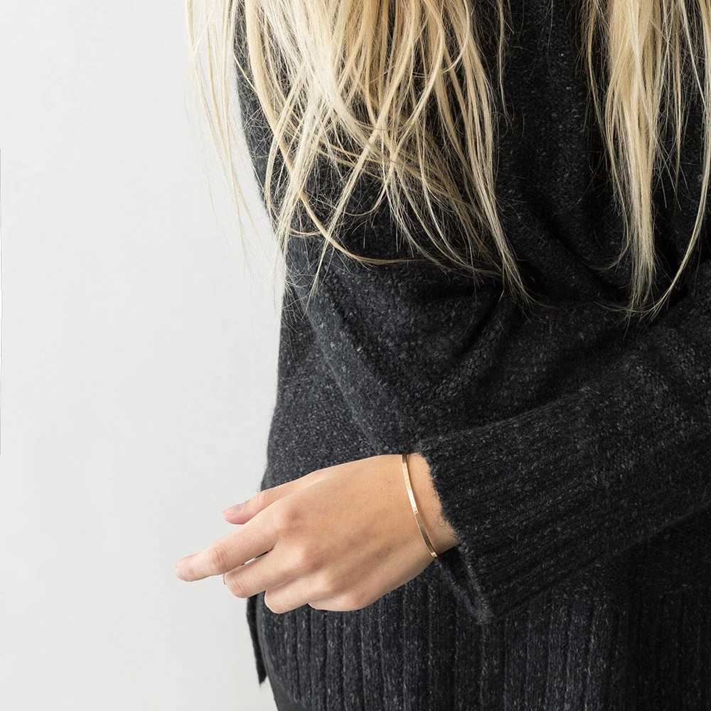 eManco Stainless Steel Bangles for Women Trendy Cuff Designer Brand Jewelry 48 Hour Shipping Z250616