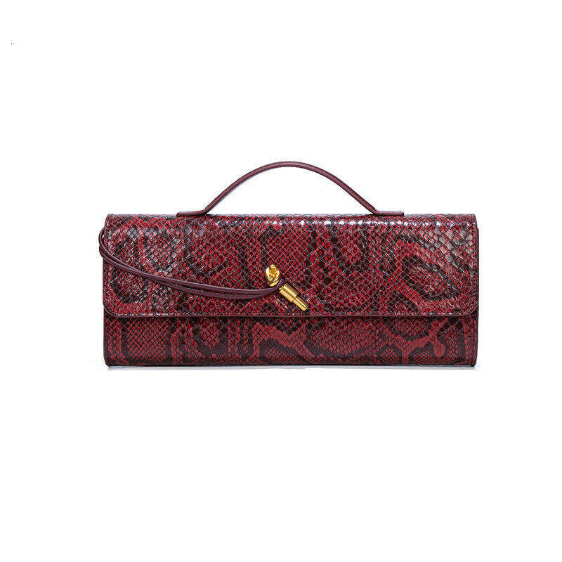 Lanjia High End Handheld Evening For Women Horizontal Trendy Stone Pattern Baguette Bag Niche Single Shoulder Crossbody Bag E Bca F