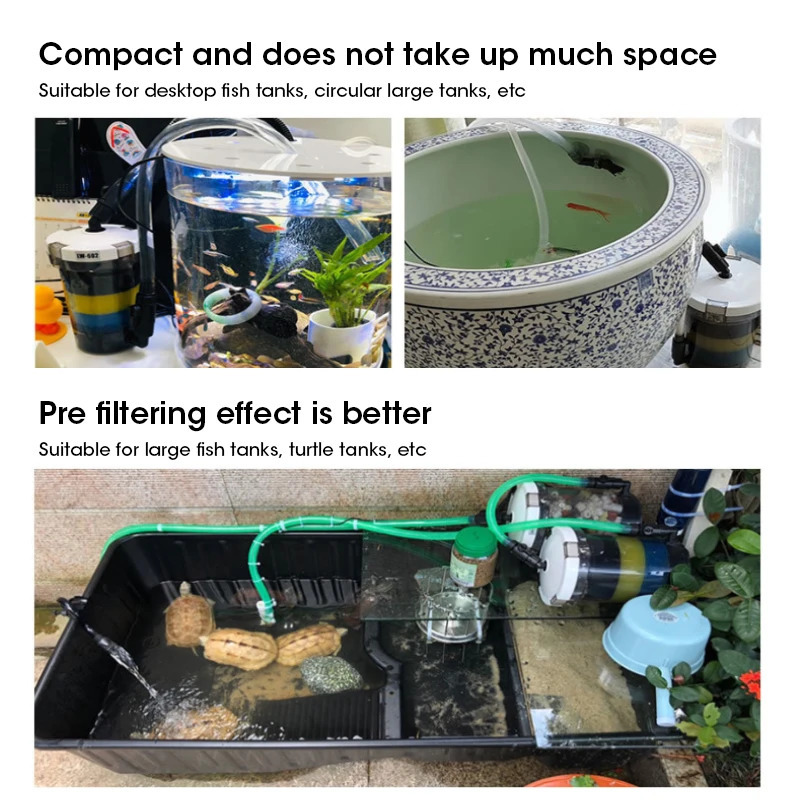 aquarium filter 604 pre filter EW-604 HW-604 external filter aquarium filter bucket 4 PCS filter sponge filter cartridge 250613