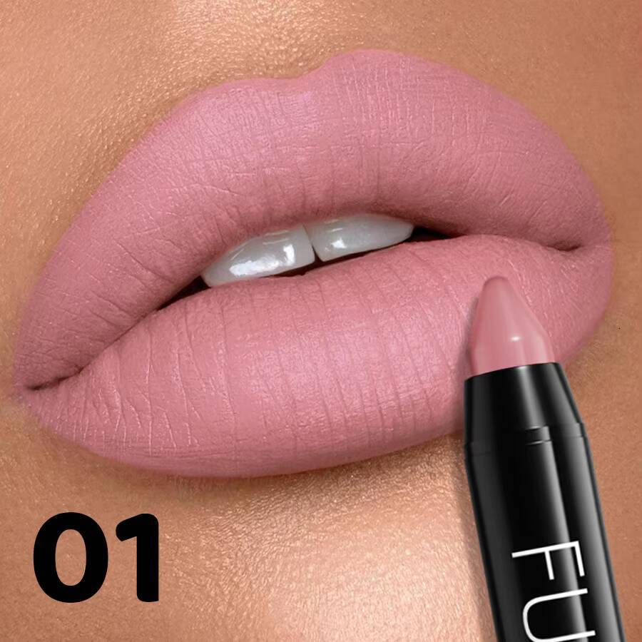 16 Color Nude Brown Lipliner Pen Waterproof Lipstick Sexy Red Matte Contour Lip Tint Lasting Lips Korean Makeup product lipgloss happy