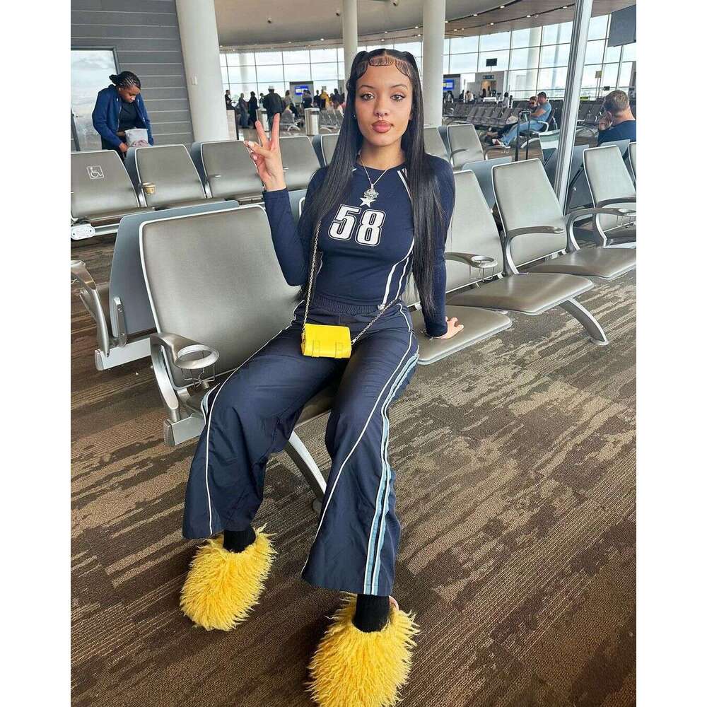 Autumn New Street Fashion Sports Stretch Simple Printed Long Sleeve Top For Women B5