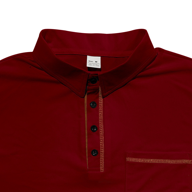 designer T-shirt polo top mens loose casual light luxury simple lapel breathable sporty short sleeve European code: S-3XL