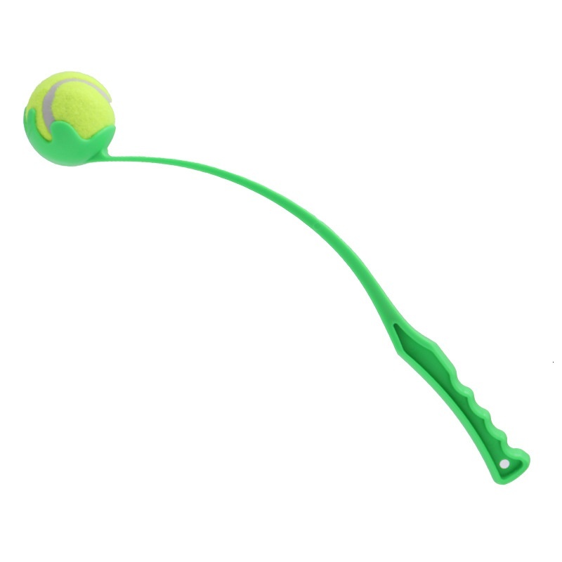 Toy Launcher Outdoor Pet Interactive Tennis Thrower Teaser Ball Stick Dog Training Device