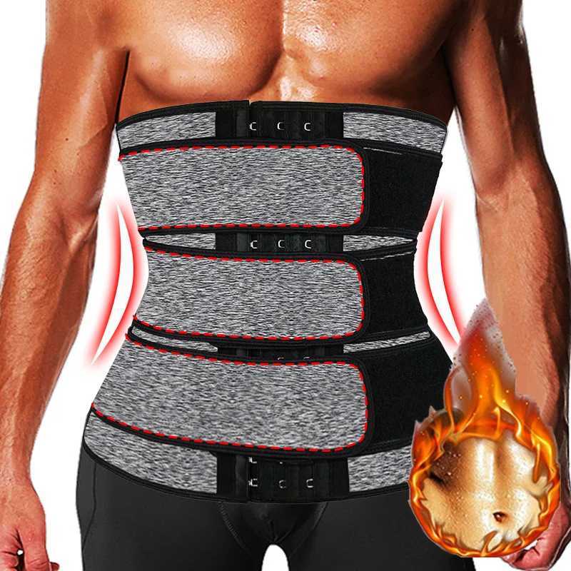 Men Waist Trainer Trimmer Belt for Weight Loss Body Shaper Sauna Workout Sweating Belly Belts Fat Burning Shapewear Girdles W250616