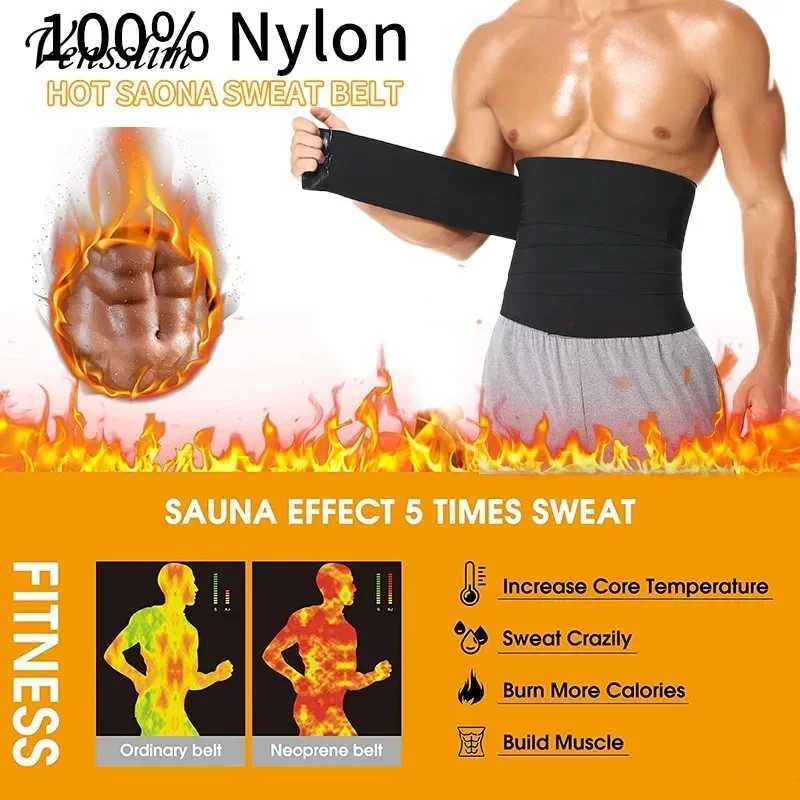 Vensslim Mens Waist Trainer Abdomen Reducer Slimming Belt Body Shaper Snatch Me Up Bandage Waist Corset Belly Shapewear Trimmer W250616