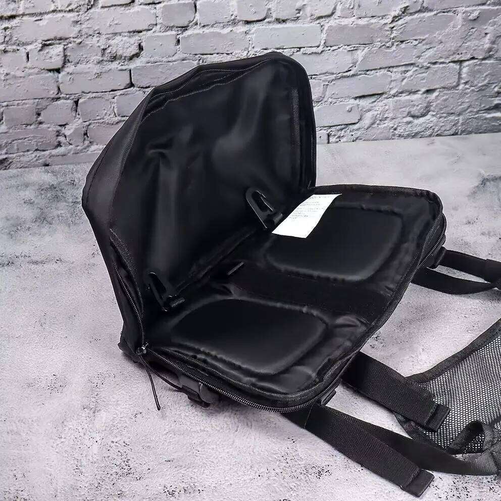 1017 ALYX 9Sm New Fashion Double Zipper Tactical Chest Bag Black Men's And Women's Hip Hop Dual Shoulder Single Backpack Student