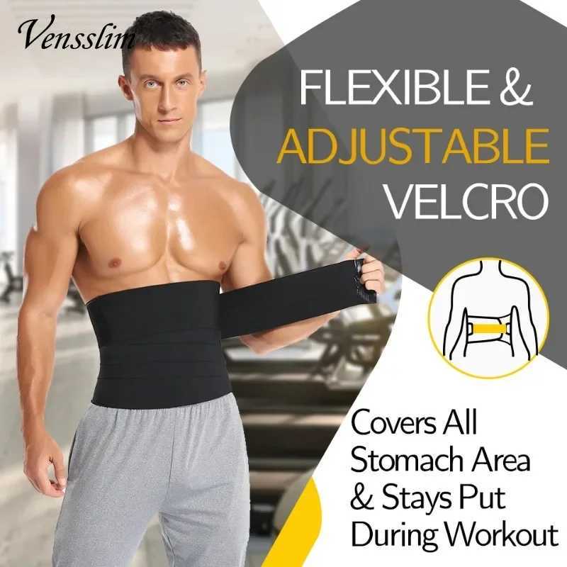 Vensslim Mens Waist Trainer Abdomen Reducer Slimming Belt Body Shaper Snatch Me Up Bandage Waist Corset Belly Shapewear Trimmer W250616