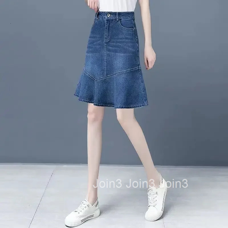 Blue High Waist Jeans Skirts for Women Zipper Cheap Summer 2025 Harajuku Korean Fashion Stylish Style New in Woman Denim Skirt